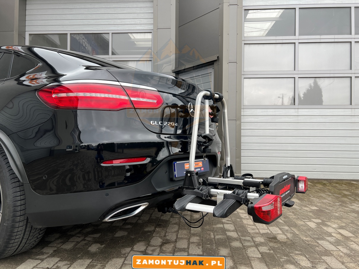 Zamień sw&oacute;j Mercedes GLC w idealny pojazd do przewozu rower&oacute;w dzięki bagażnikowi Uebler X21s